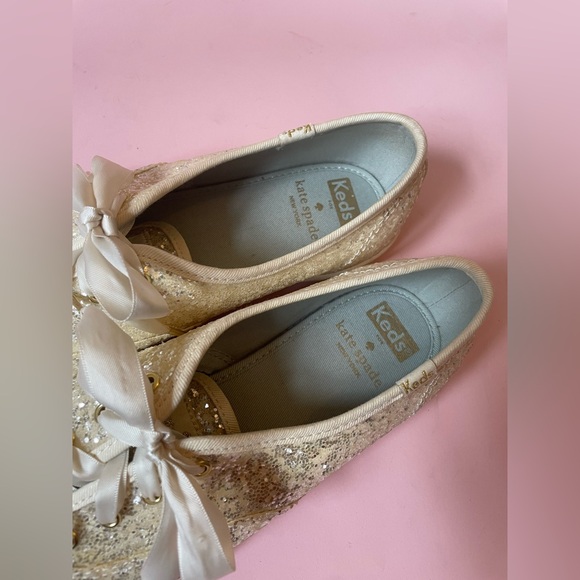 Keds X Kate Spade New York Champion Glitter Sneakers Women’s Size 8 - Picture 4 of 11